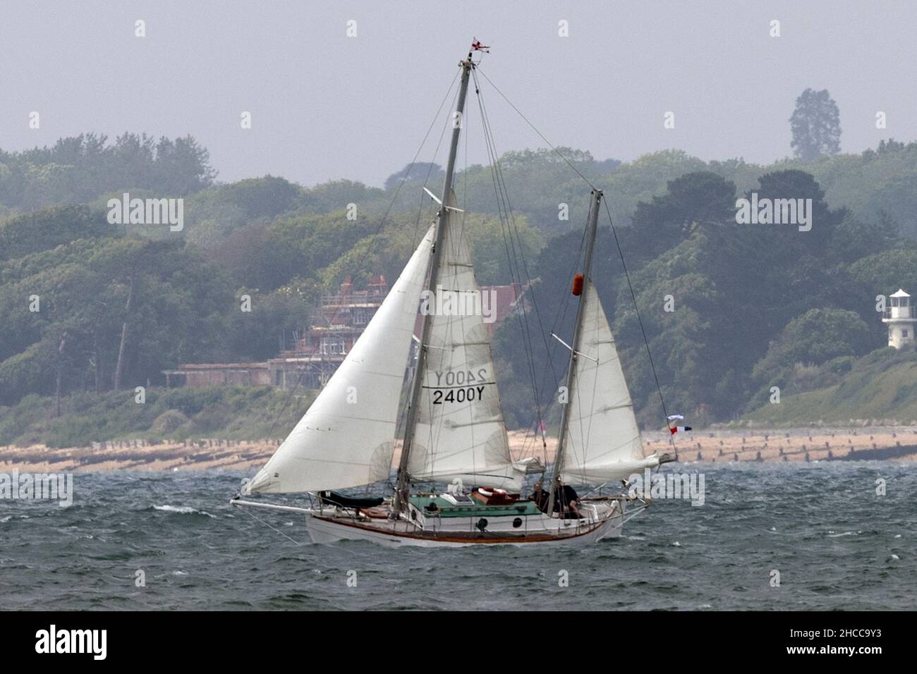 Robin Knox Johnson, Round the World, Yacht, Sulhaili, Cowes Classic Week, Cowes, Isle of Wight, England, Großbritannien, Stockfoto