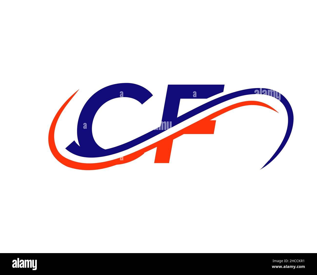 CF-Logo Design für Finanz-, Entwicklungs-, Investitions-, Immobilien- und Managementunternehmen Vektorvorlage. CF Letter Linked Business Logo. Anfängliche CF Stock Vektor