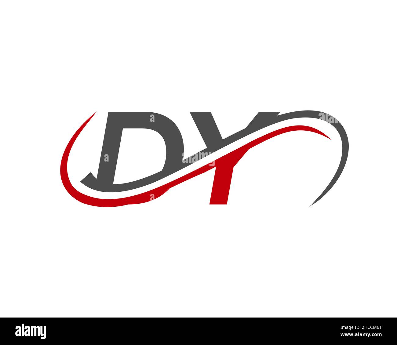 DY Letter Linked Business Logo. DY-Logo-Design. DY Logo Design für Finanz-, Entwicklungs-, Investitions-, Immobilien- und Managementunternehmen Vector Stock Vektor