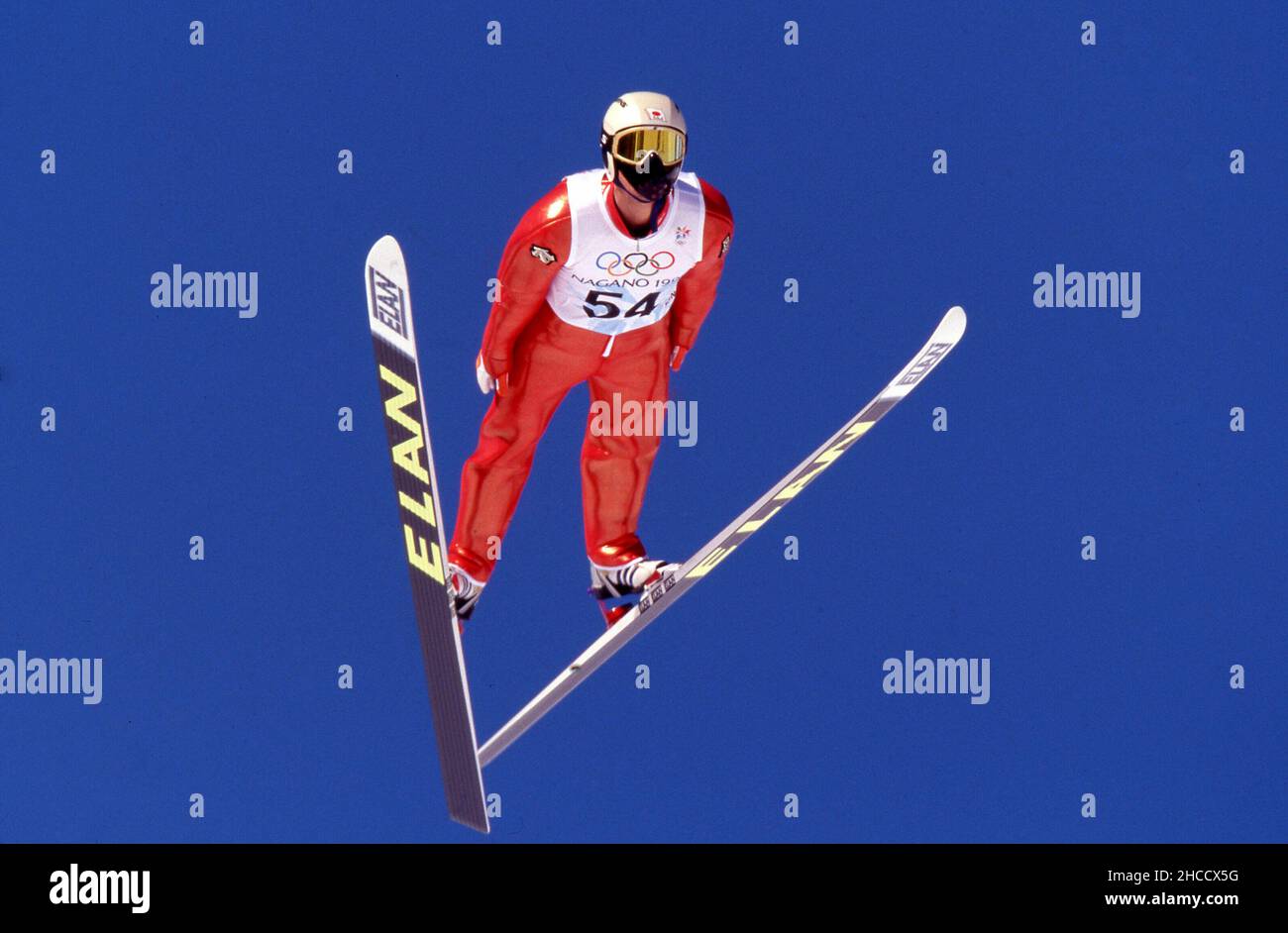 Nagano, Japan. 26th Dez, 2021. firo: Sport, Wintersport Olympia, Olympiade, 1998 Nagano, Japan, Olympische Winterspiele, 98, Archivbilder Skispringen, MV§nner, Men Hiroya Saito, Japan Credit: dpa/Alamy Live News Stockfoto