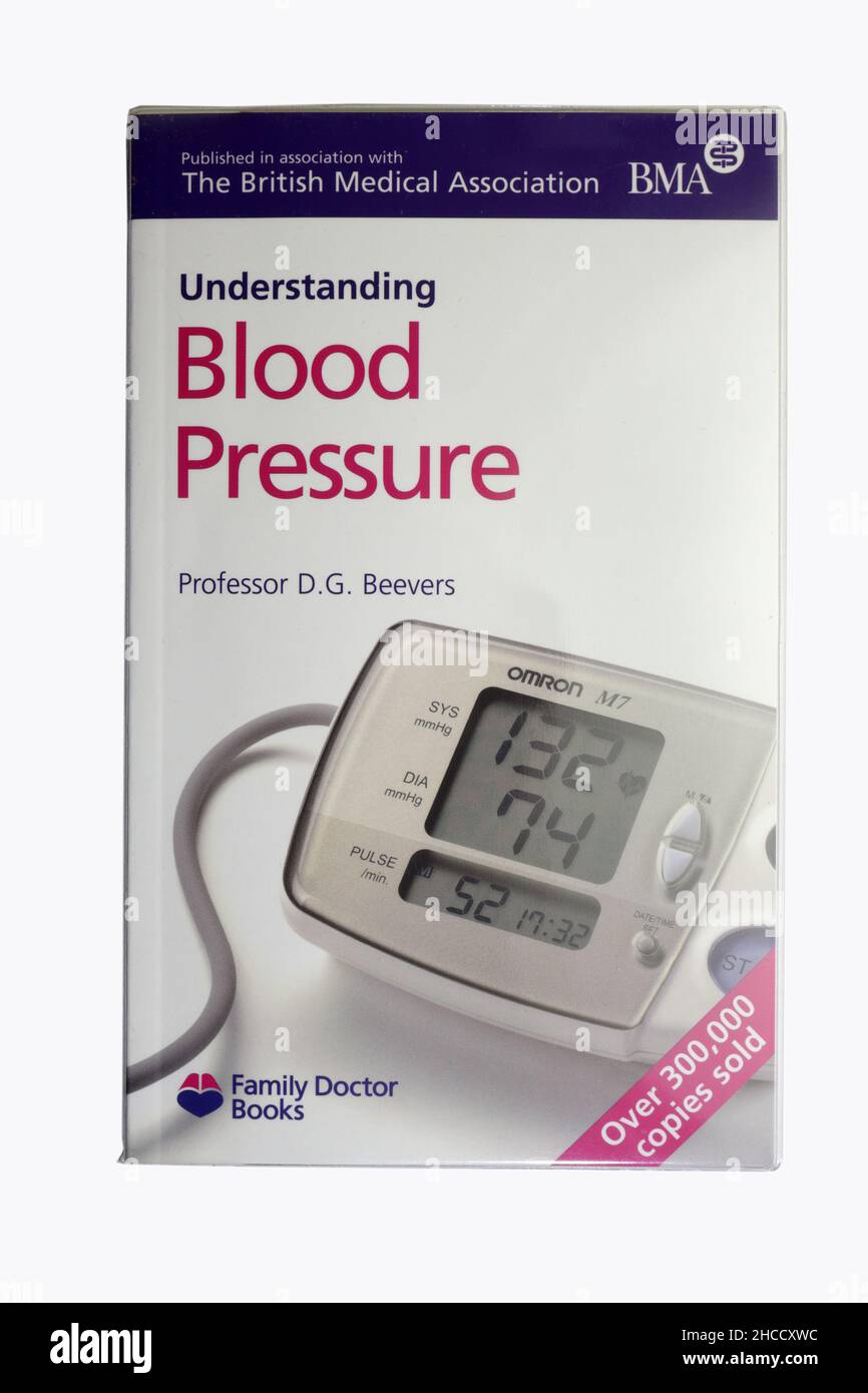 Buchcover, Blutdruck verstehen, nur Foto Stockfoto