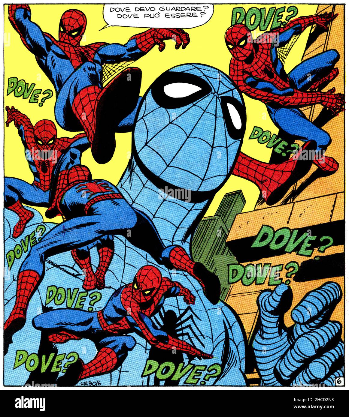 Italien - 1970: Erste Ausgabe des Comic Marvel Bücher, Deckel des Amazing Spider-Man, L'Uomo Ragno Stockfoto