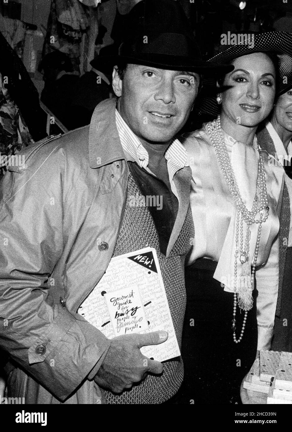 Paul Anka Evangeline Gouletas Gov Carey 1983 Foto von John Barrett/PHOTOlink Stockfoto