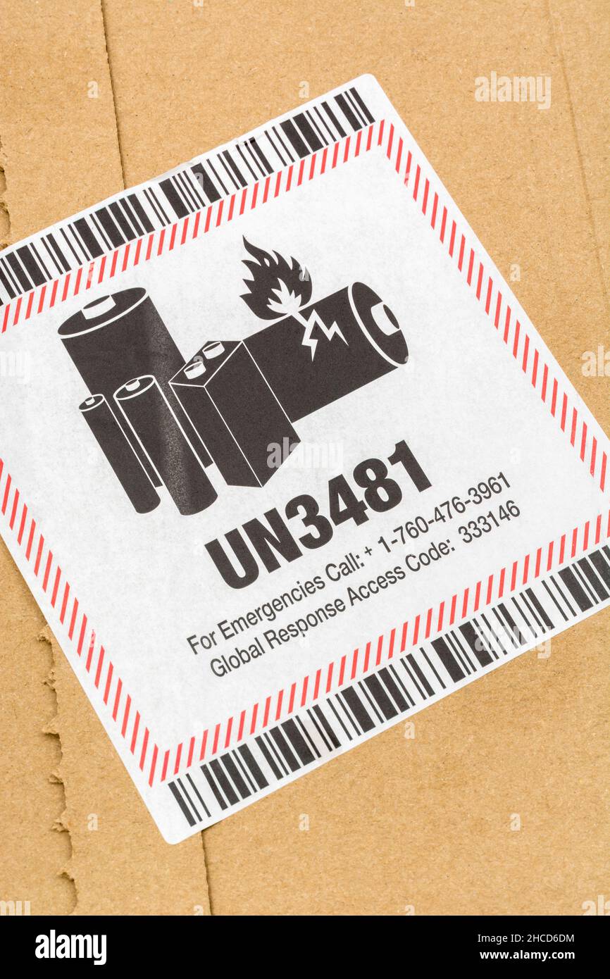 Un 3481 batterieetikett -Fotos und -Bildmaterial in hoher Auflösung – Alamy