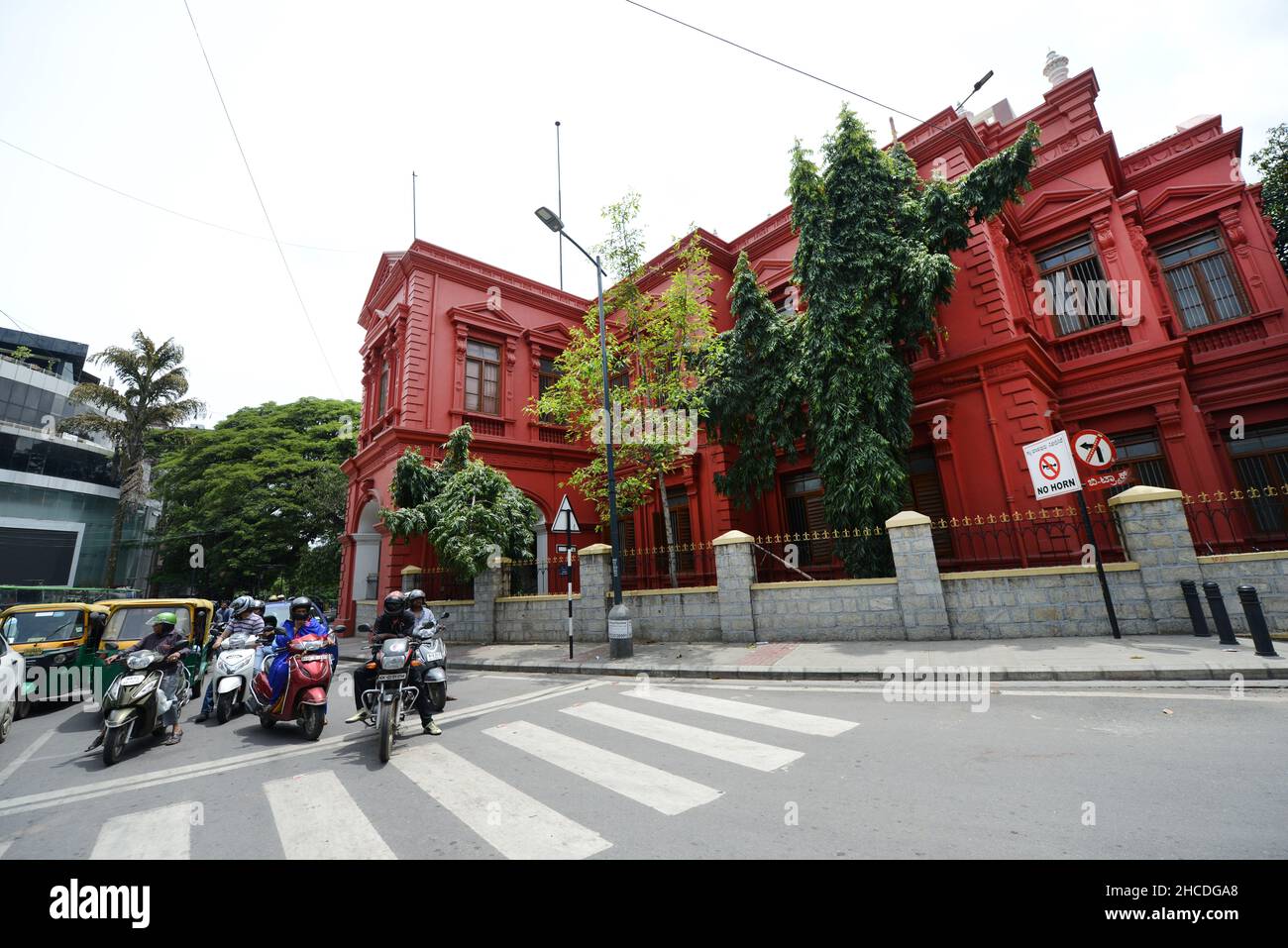 M. G. Straße im Stadtzentrum von Bangalore, Indien. Stockfoto