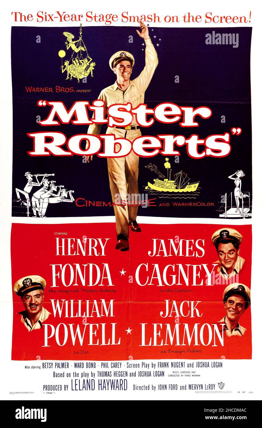 Bill Gold entwarf ein Filmplakat für Herrn Roberts Stockfoto