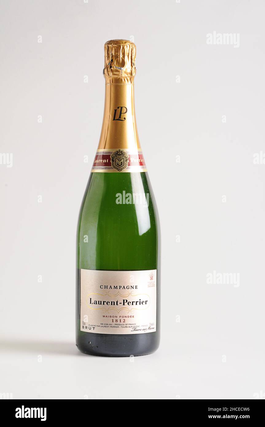 Laurent-perrier Champagner-Studiofotografie Stockfoto