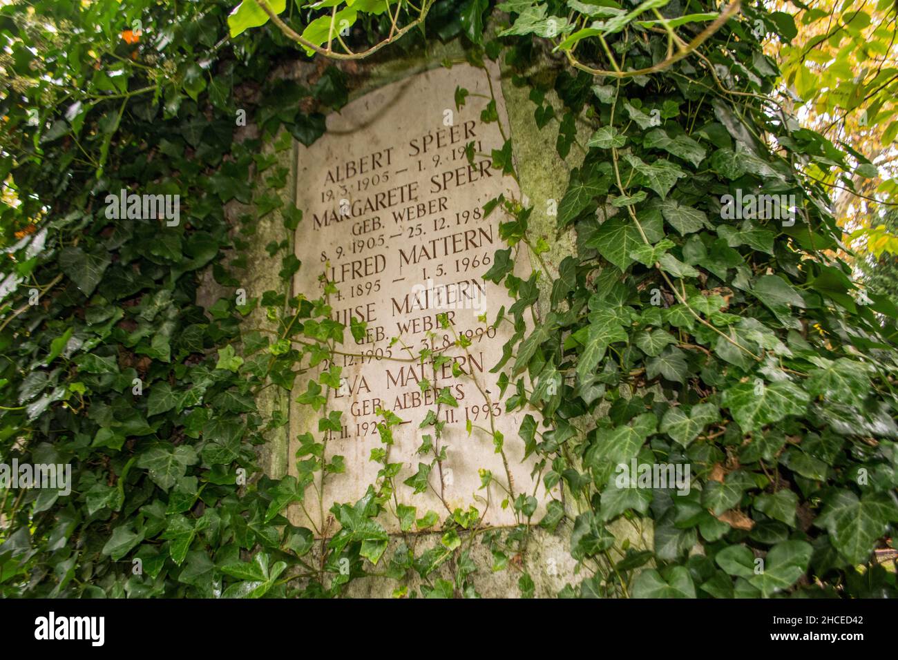 Albert Speer Grab in Heidelberg, Deutschland Stockfoto