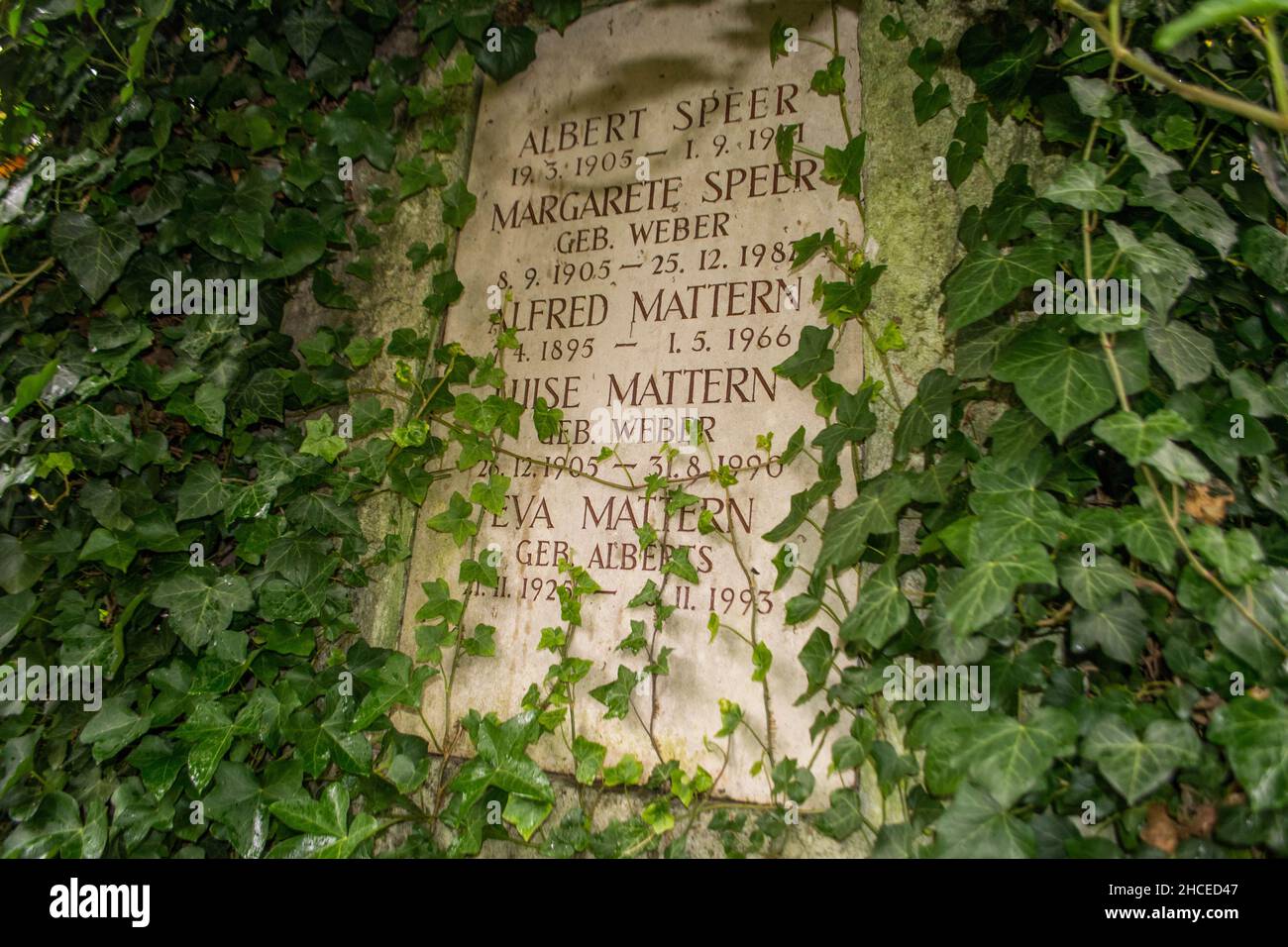 Albert Speer Grab in Heidelberg, Deutschland Stockfoto