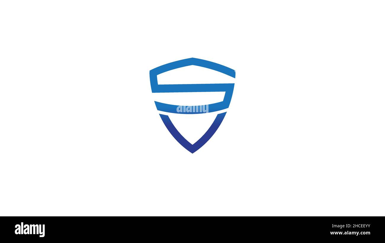 Creative Shield S – Alphabet-Logo-Vektordesign Stock Vektor