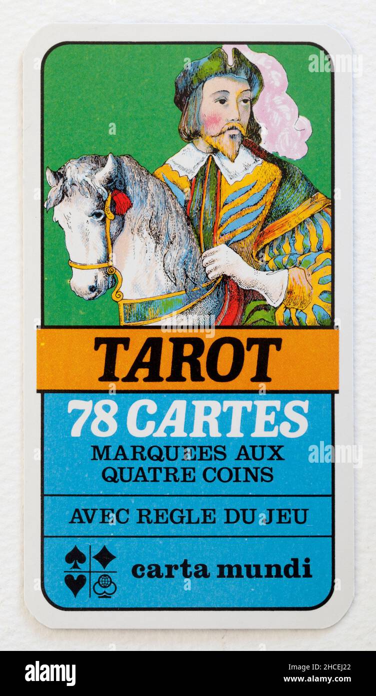 Carta Mundi Tarot Spielkarten Stockfoto