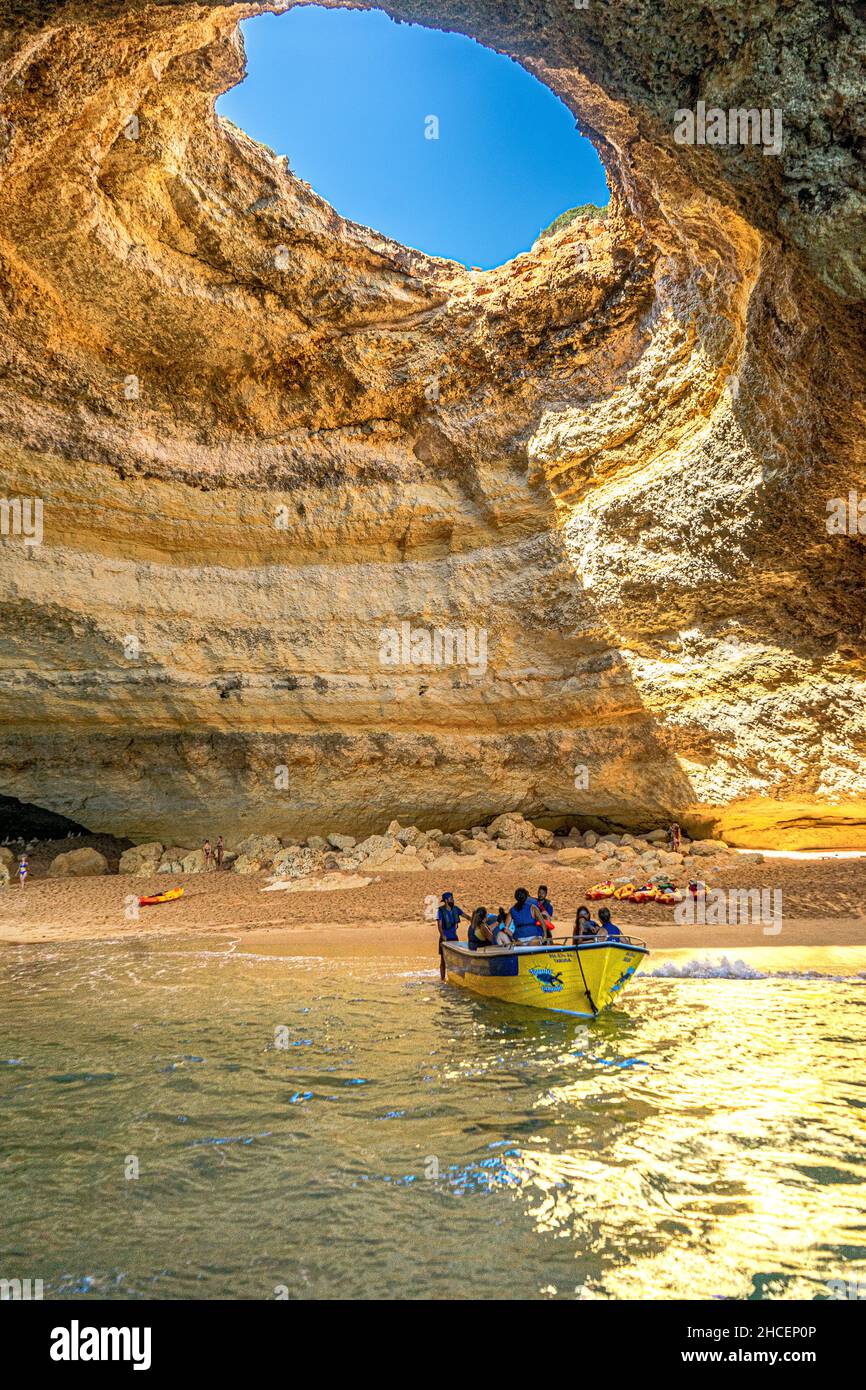 Benagil Cave algarve Portugal Stockfoto
