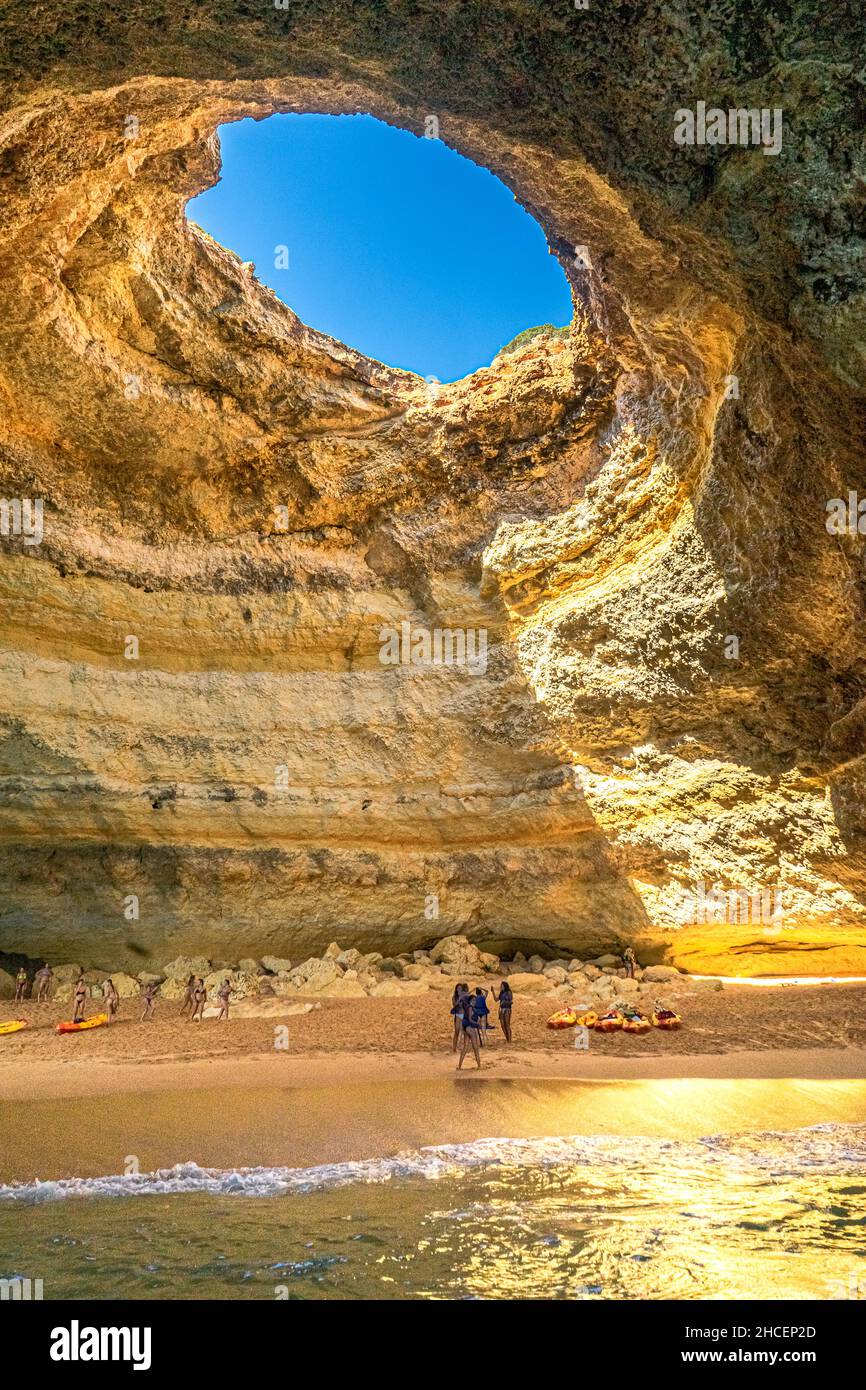 Benagil Cave algarve Portugal Stockfoto