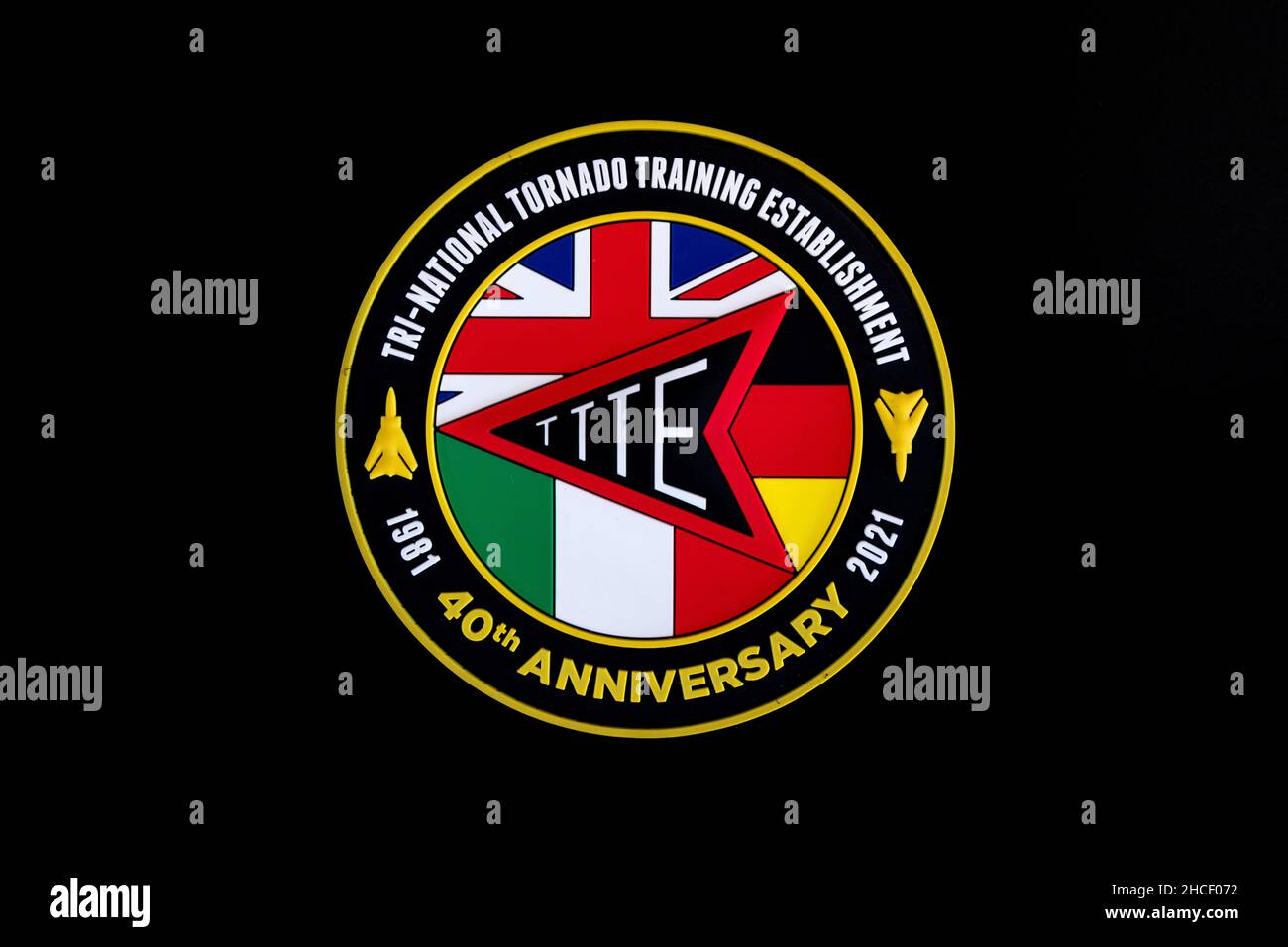Patch zum TTTE 40th-Jubiläum Stockfoto