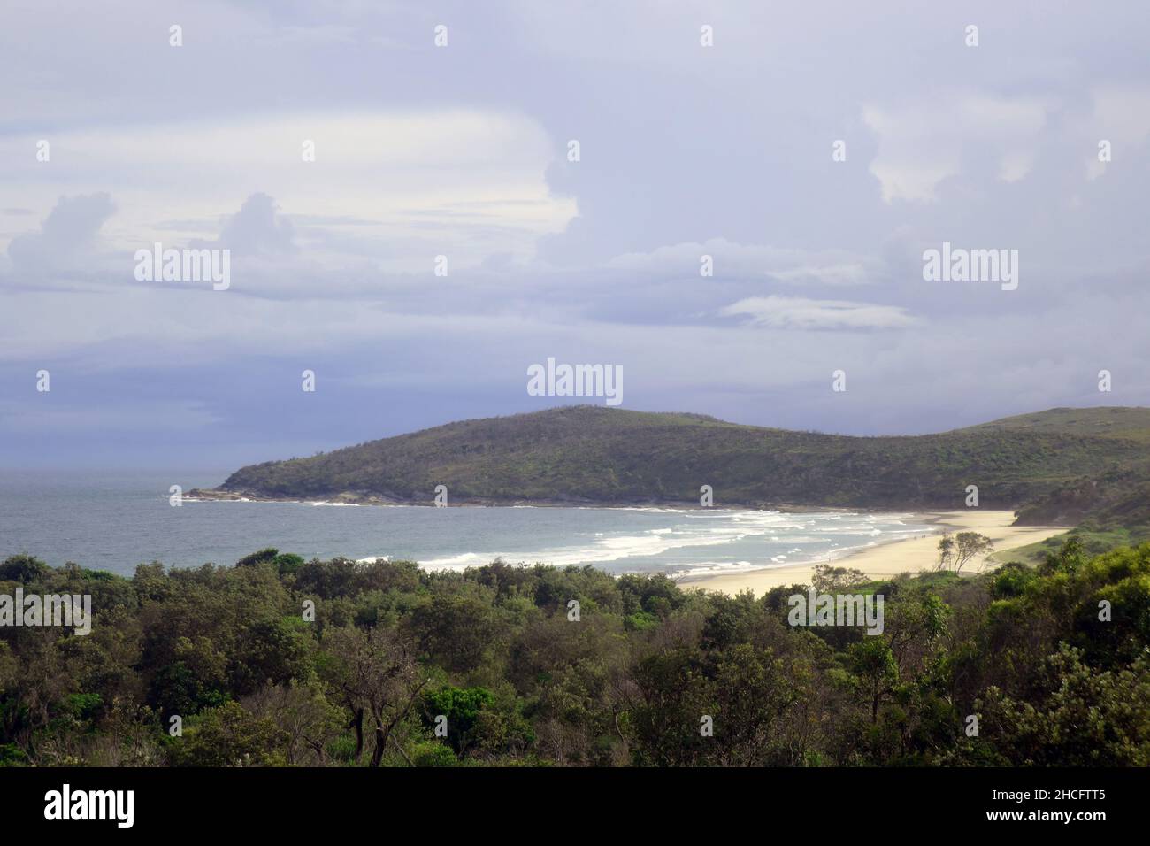 Back Beach, Angourie, in der Nähe von Yamba, NSW, Australien Stockfoto