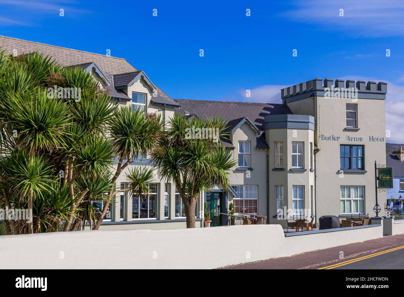 Butler Arms Hotel, Waterville Town, County Kerry, Irland Stockfoto