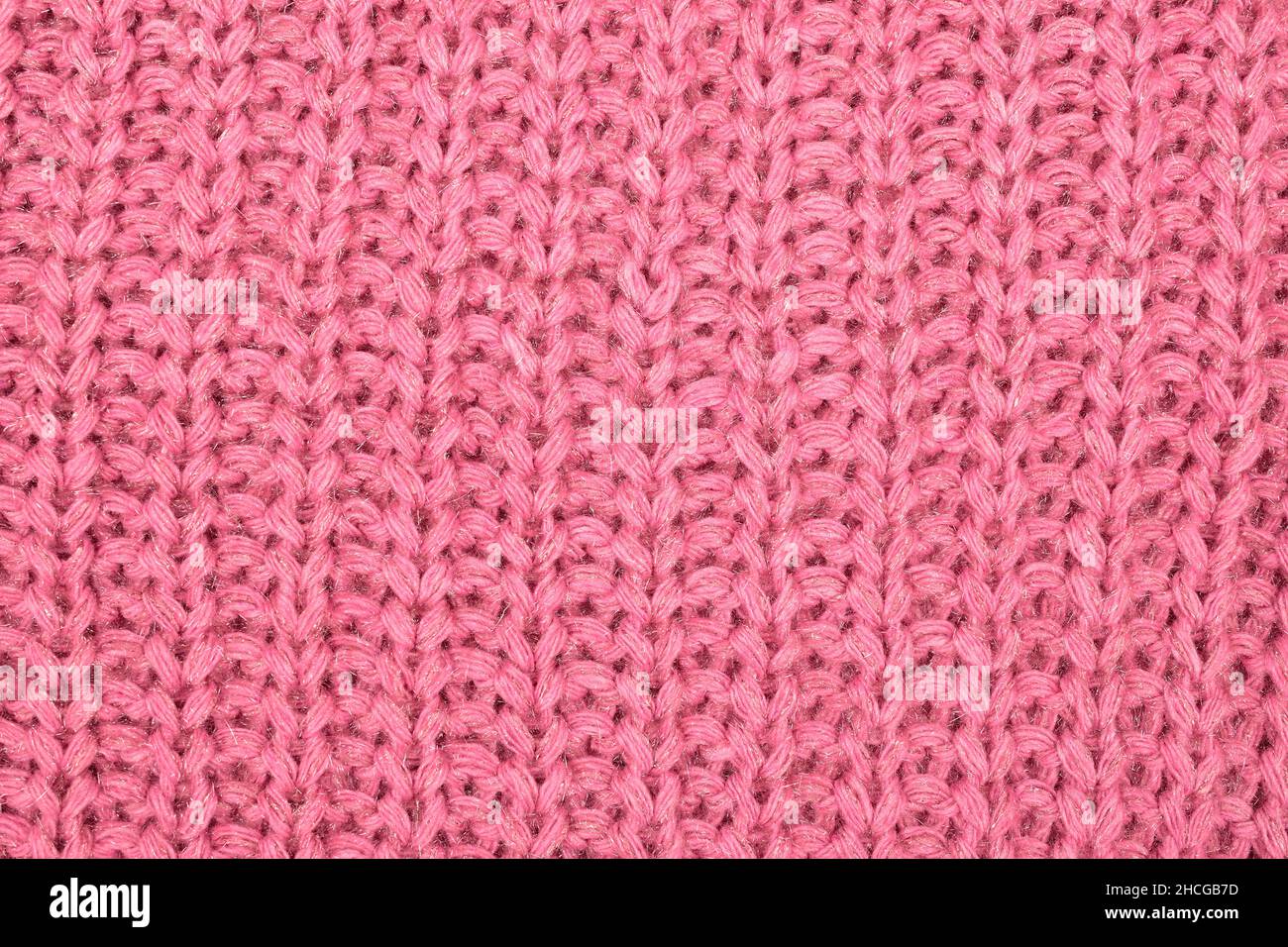 Nahaufnahme der Strickstruktur Stockfoto