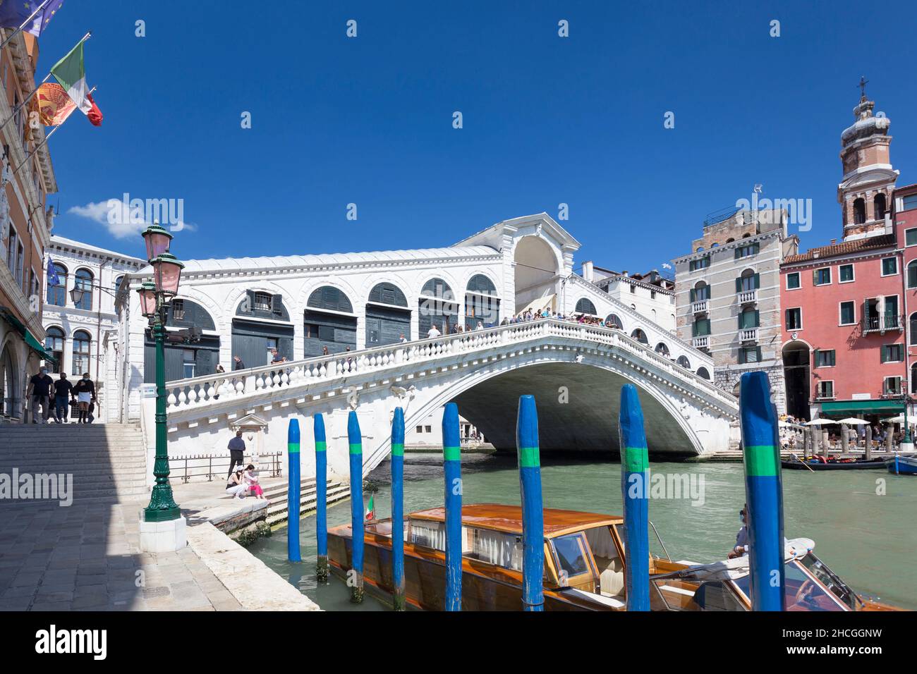 Rialto-Brücke, Venedig, Italien Stockfoto