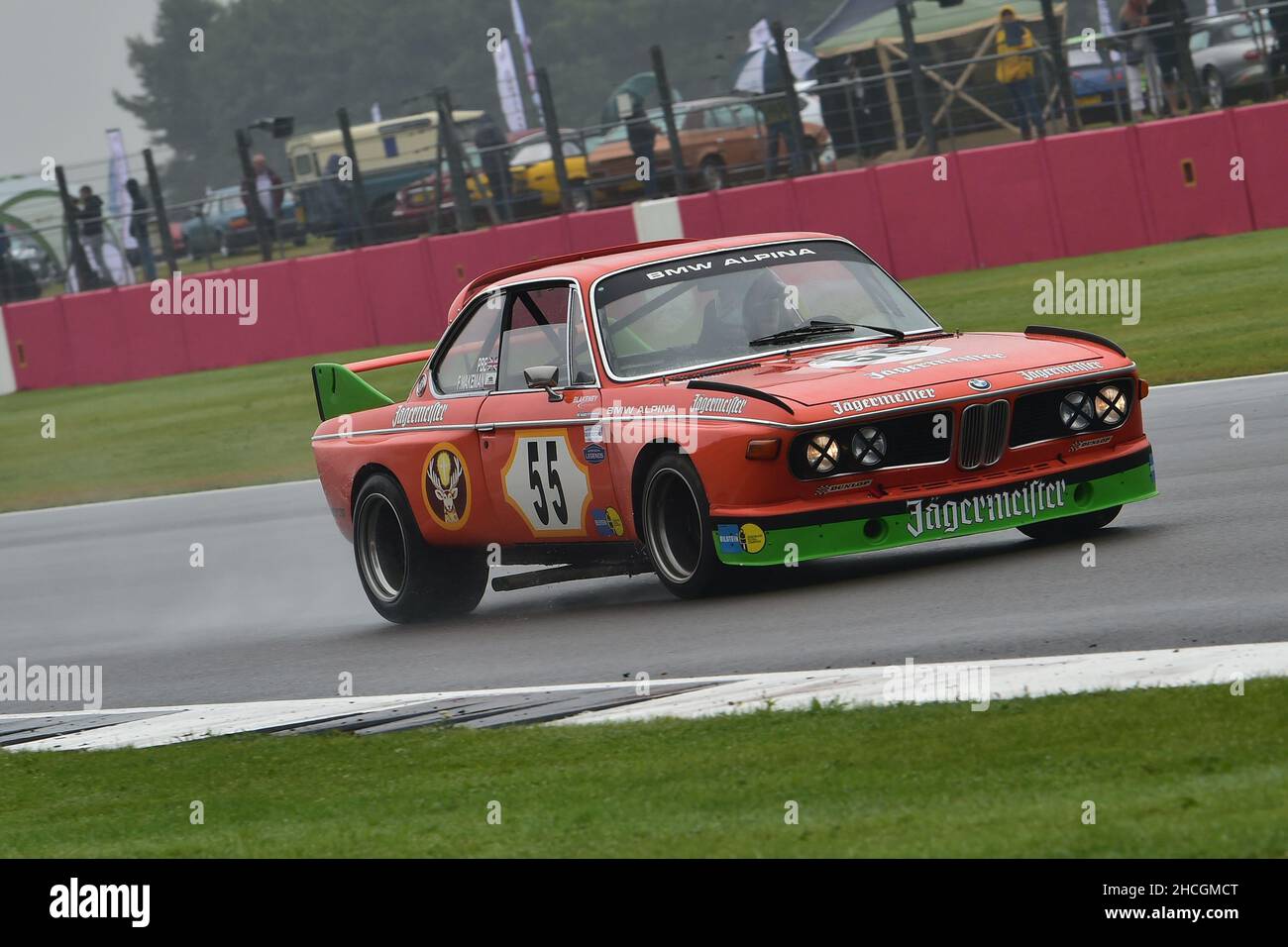 Patrick Blakeney-Edwards, Frederic Wakeman, BMW CSL, Adrian Flux Trophy für die MRL Historic Touring Car Challenge, ein Zweifahrerrennen mit einem obligatorischen pi Stockfoto