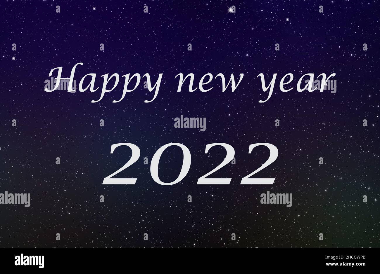 Frohes neues Jahr 2022 Hintergrund Stockfoto