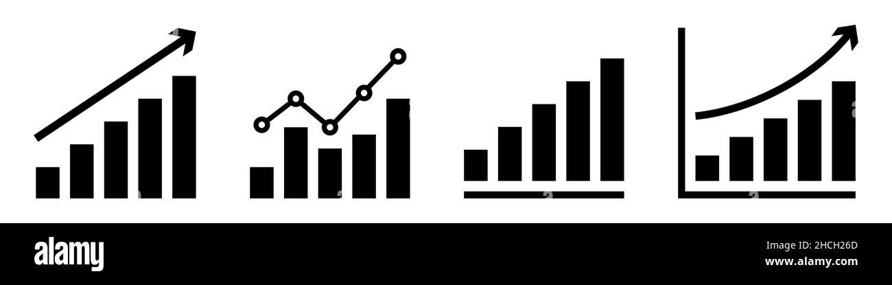 Grafik Symbol Set einfaches Design Stock Vektor