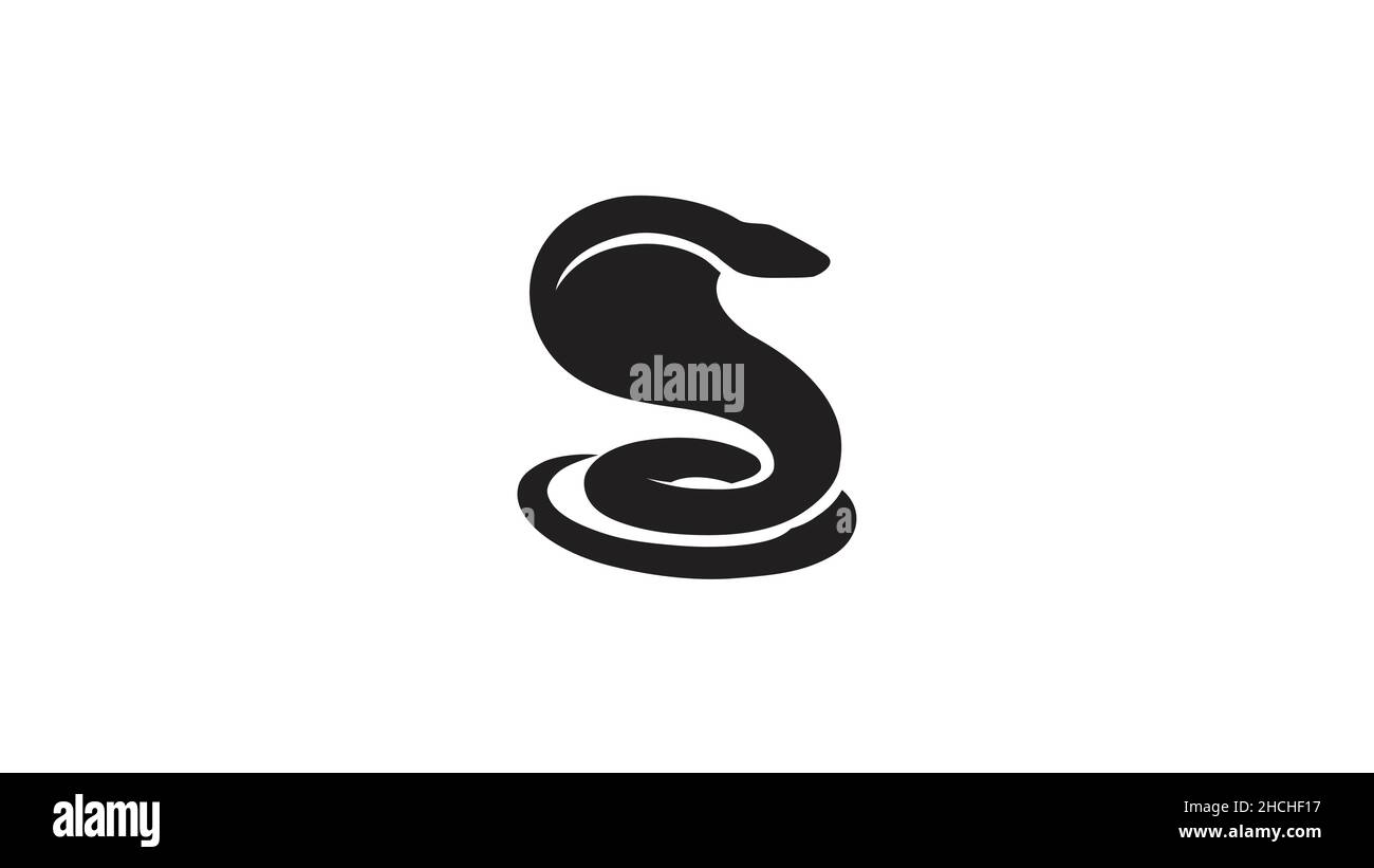 Kreative Black Snake Logo Stock Vektor