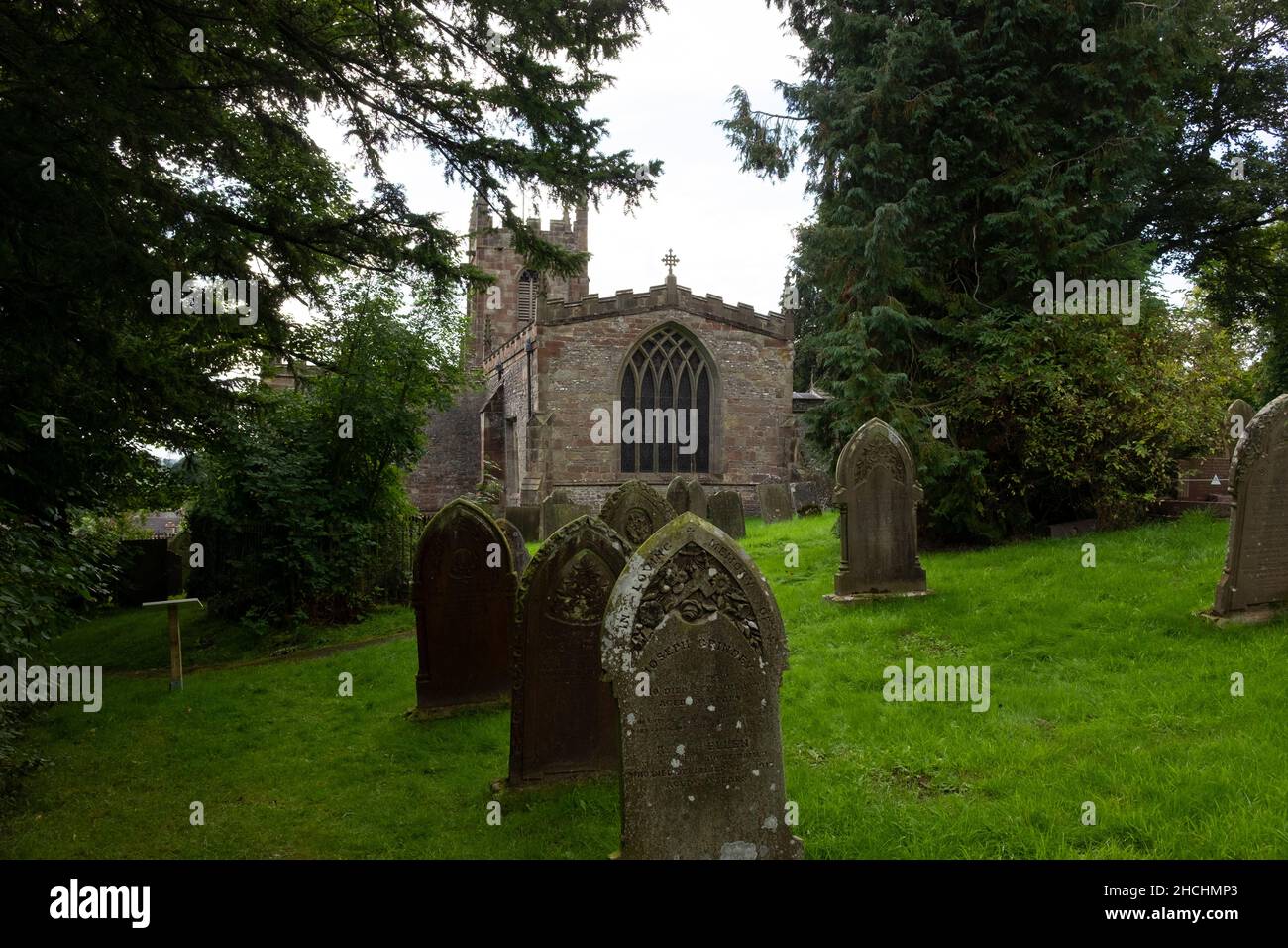 St Giles Church, Dorf Hartingdon, Peak District, Derbyshire. Stockfoto