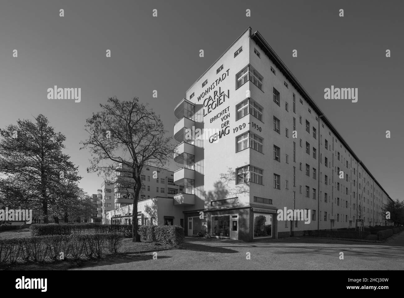 Wohnstadt Carl Legien, Berlin. UNESCO-Weltkulturerbe Stockfoto