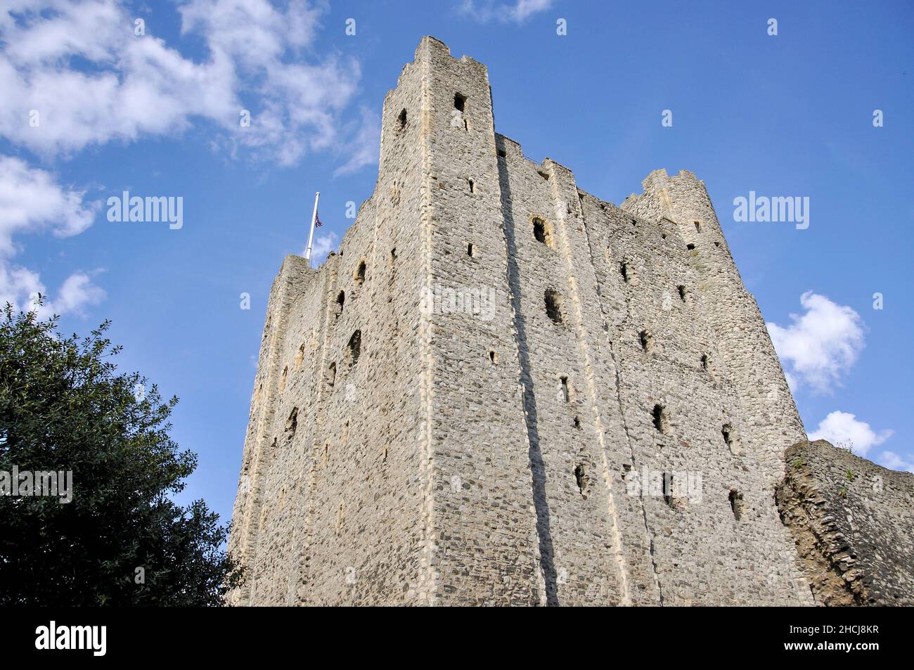 Rochester Castle, Rochester, Kent, England, Vereinigtes Königreich Stockfoto