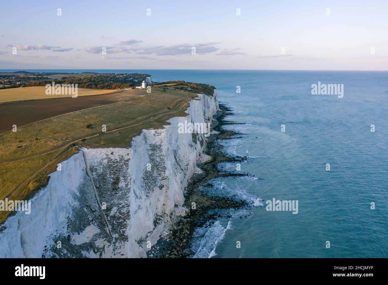 Die Weißen Klippen von Dover an der Südküste Englands Stockfoto