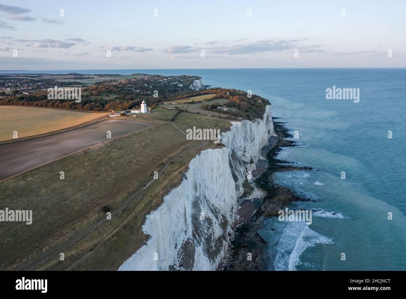 Die Weißen Klippen von Dover an der Südküste Englands Stockfoto