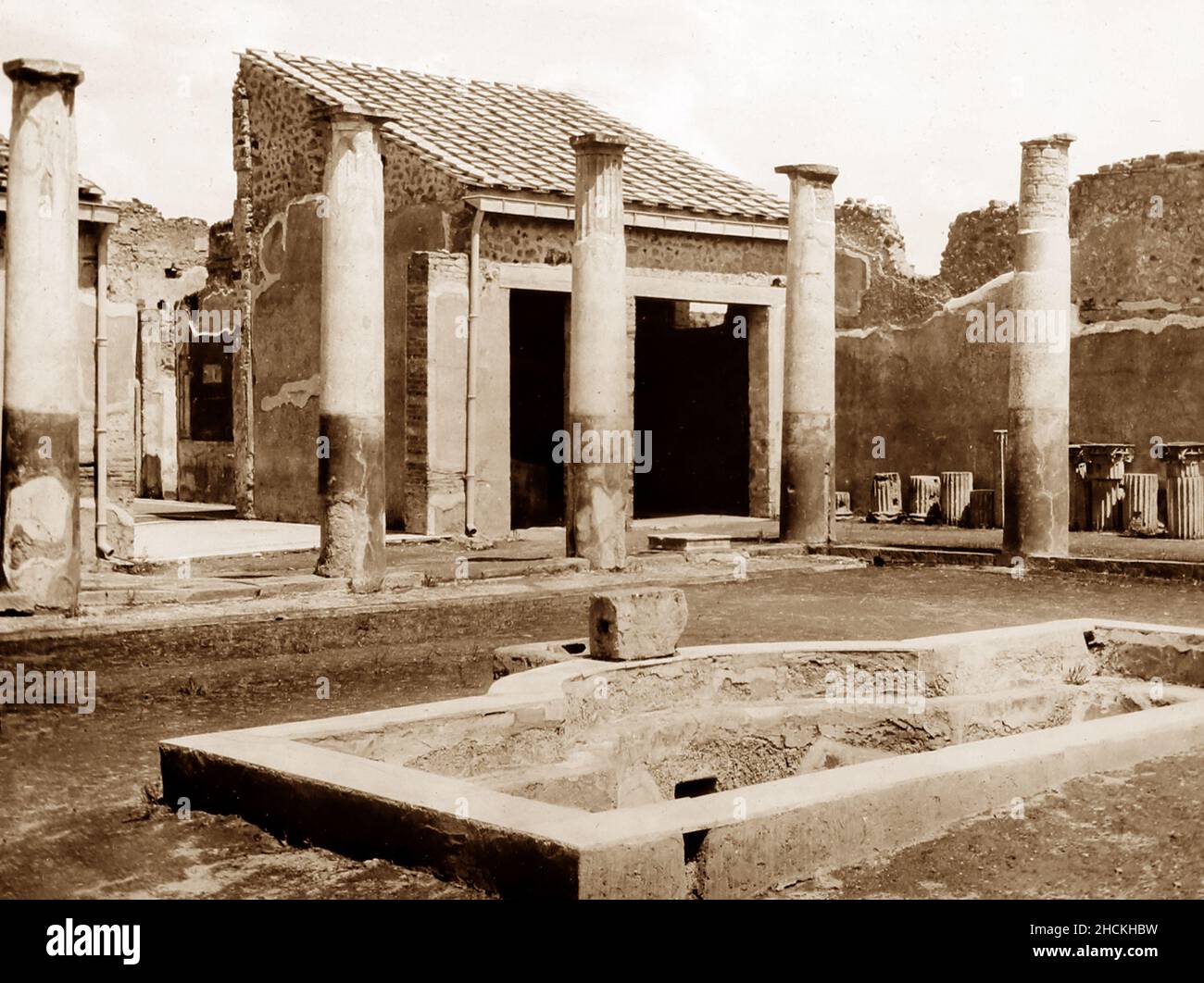 Haus des Zentaurus, Pompeji, Italien, viktorianische Zeit Stockfoto