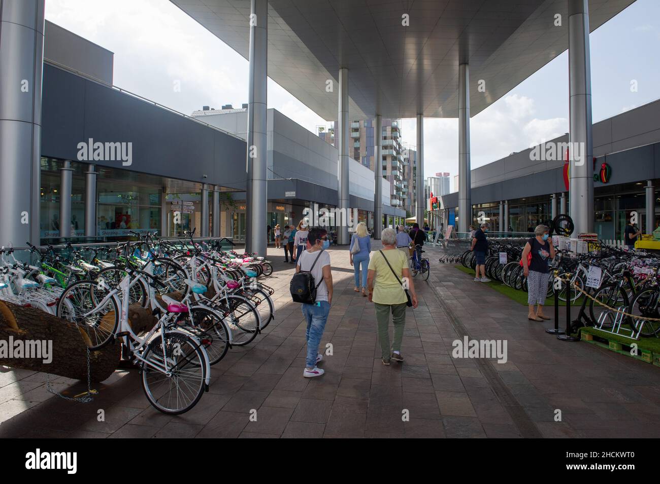 Europa, Italia, Lombardia, Milano, quartiere Portello, Parco Industria Alfa Romeo. Europa, Italia, Lombardia, Milano, quartiere Portello, Parco Indust Stockfoto