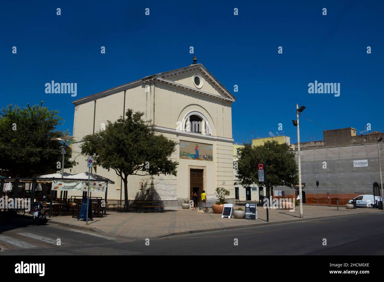 Europa, Italien, Sardinien, Porto Torres, Beata Vergine Consolata Kirche Stockfoto