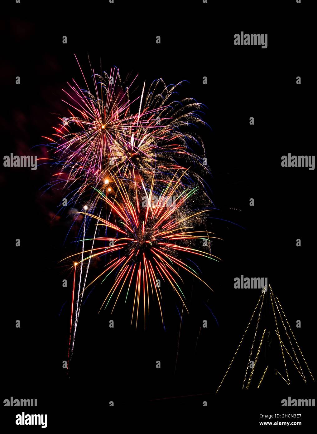 Feuerwerk Stockfoto