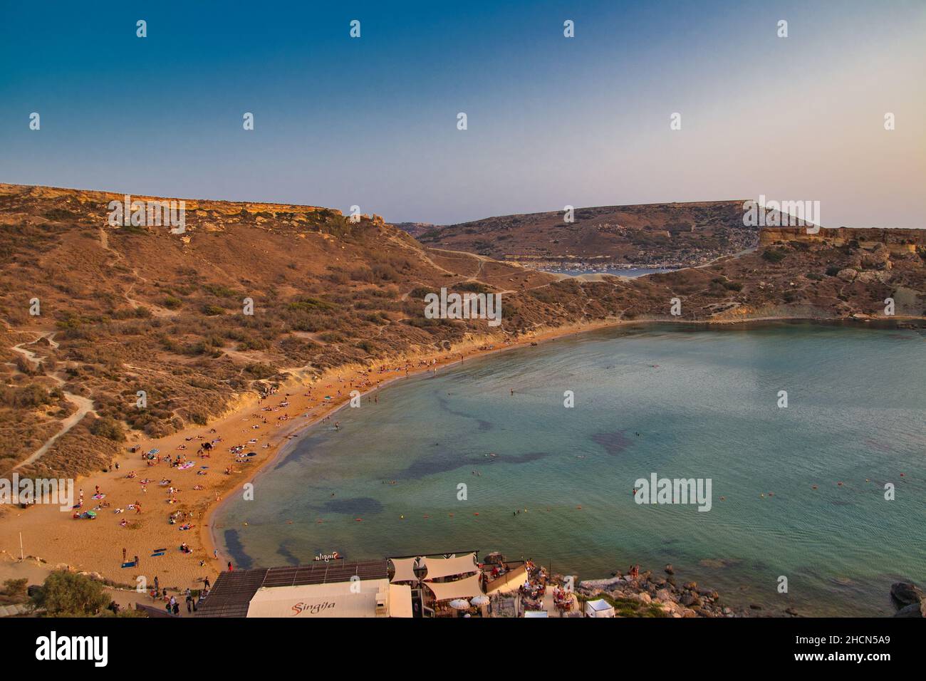 Ramla Bay auf Gozo, Malta, im August 2021 Stockfoto