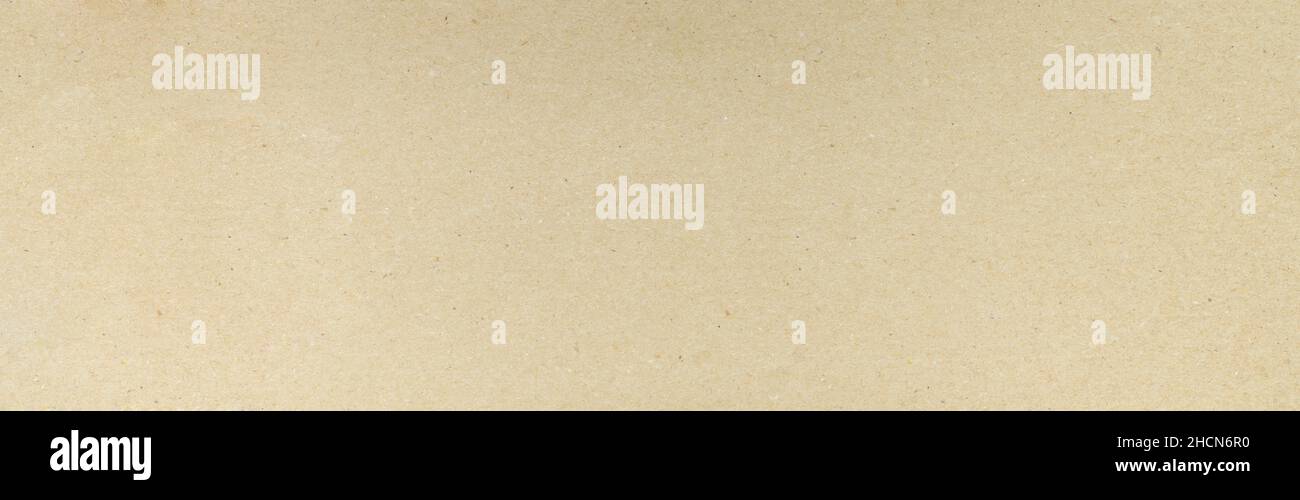 Braune Papierhintergrundstruktur oder Hintergrund, Bannergröße Stockfoto