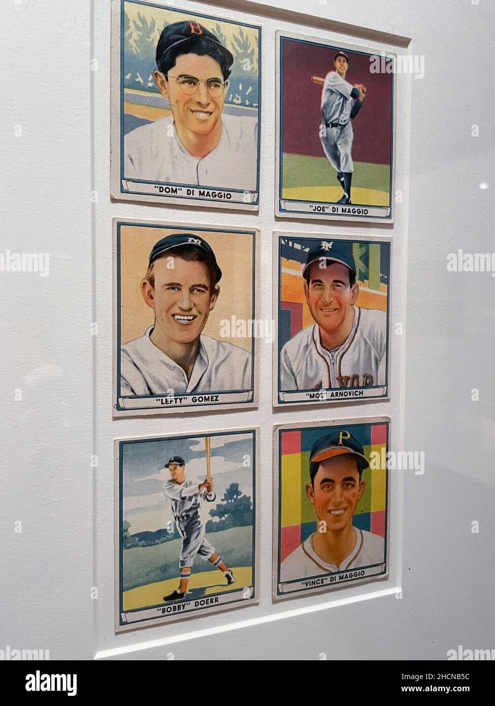 Jefferson R. Burdick Baseballkartensammlung im Metropolitan Museum of Art in New York City, USA 2021 Stockfoto