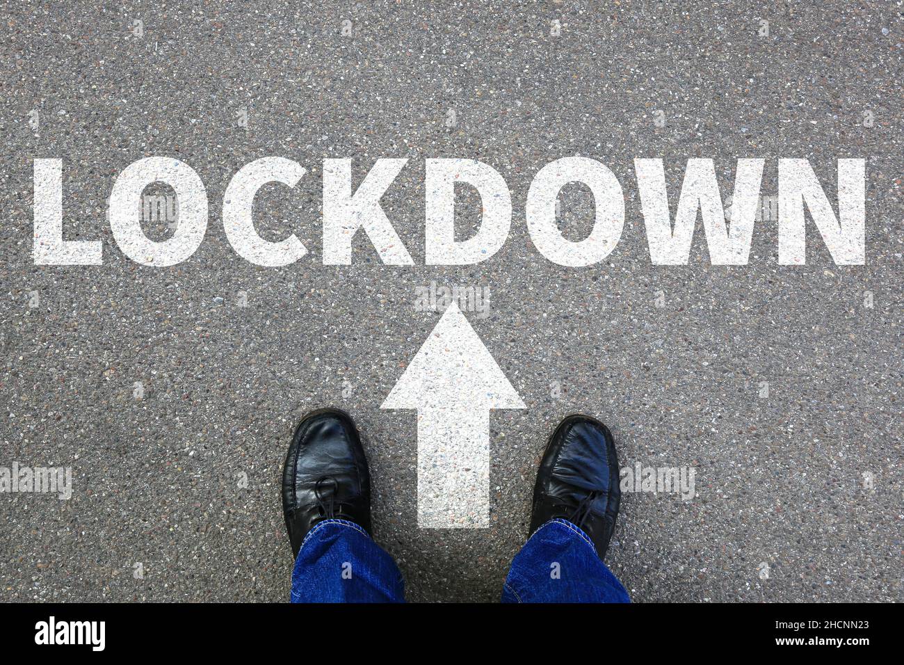 Lockdown Coronavirus-Impfstoff Coronavirus COVID-19 Covid-Menschen Stockfoto