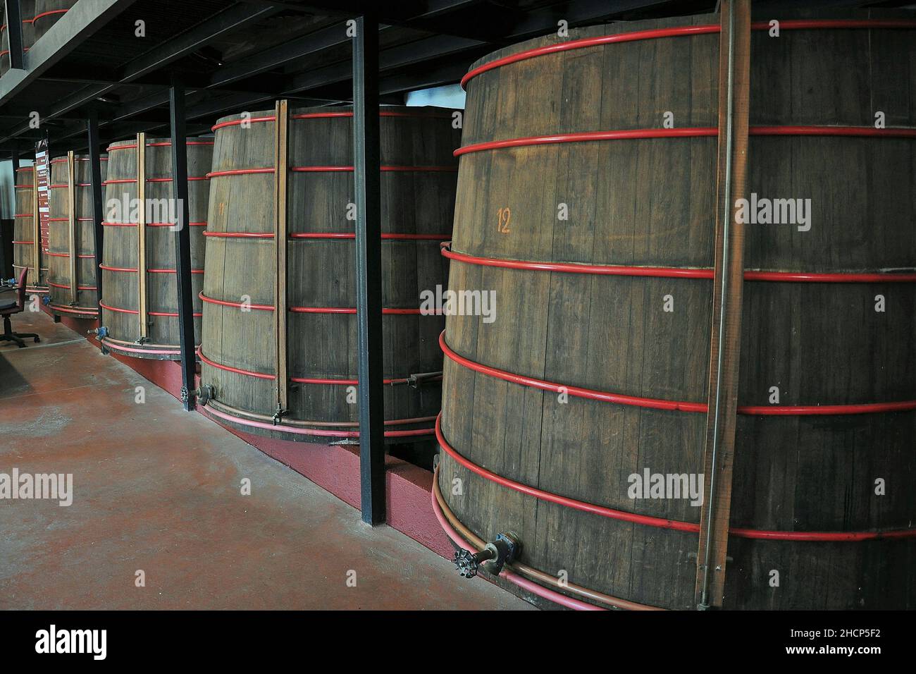 Alte Calisay-Spirituosenfabrik in Arenys de Mar in der Region Maresme der Provinz Barcelona, Katalonien, Spanien Stockfoto