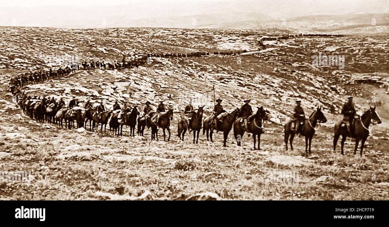 Australian Light Horse Regiment während des Ersten Weltkriegs Stockfoto