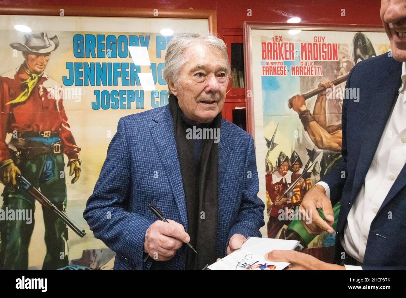 Der Kinomaler Renato Casaro, der letzte Maler von Cinema Boards Stockfoto