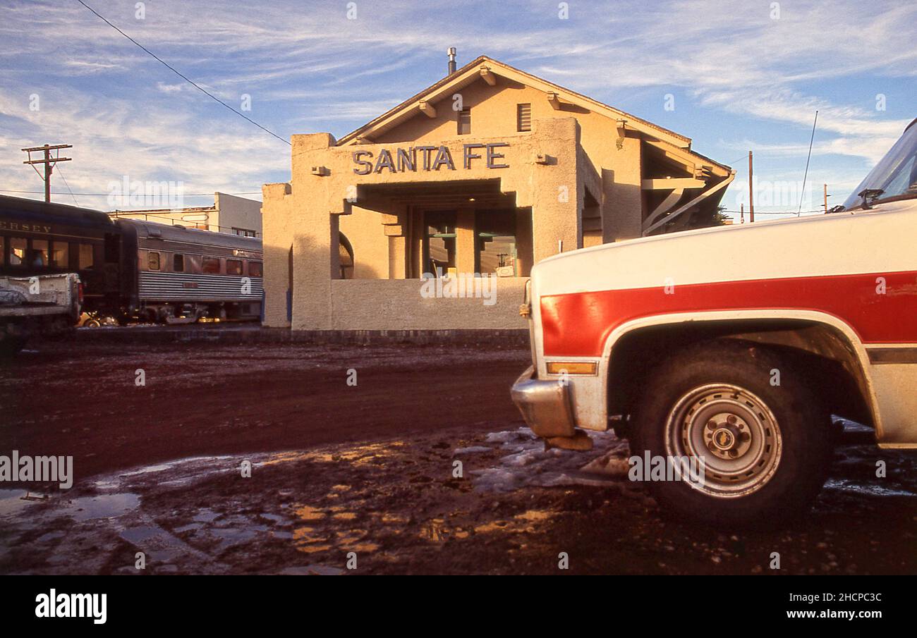 Bahnhof Santa Fe Santa Fe New Mexico USA Stockfoto