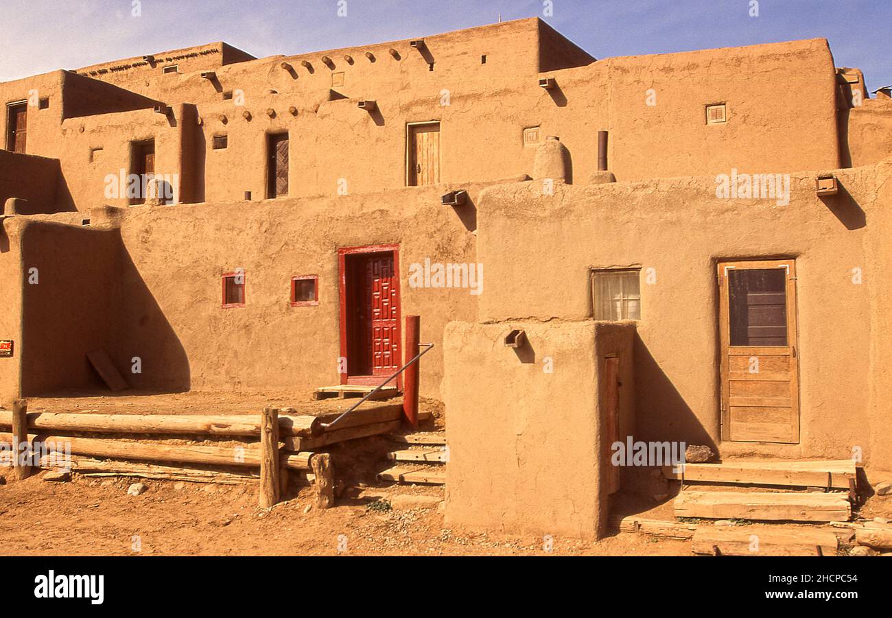 Taos Pueblo Taos New Mexico USA Stockfoto
