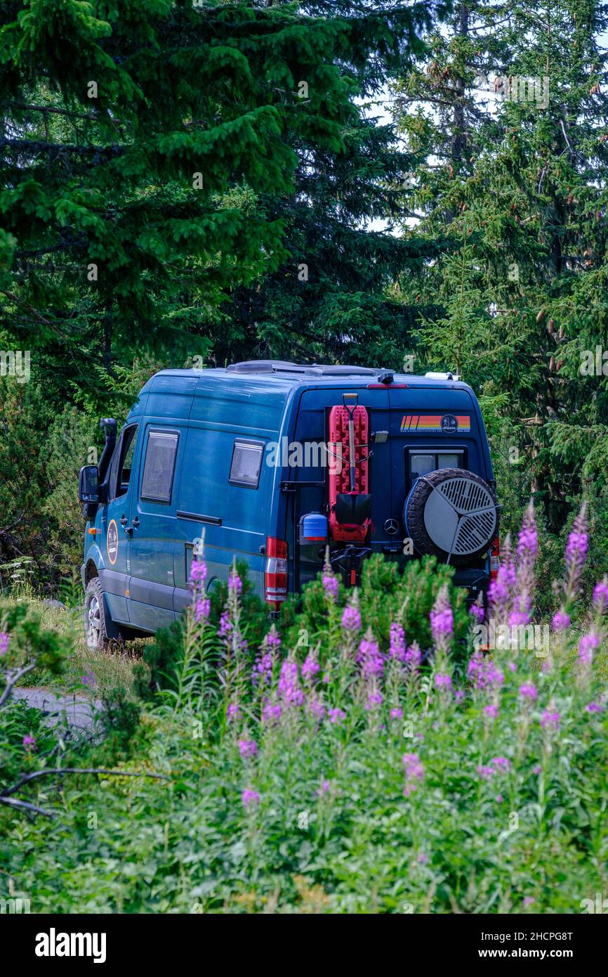 Van Leben in Montenegro im Durmitor Nationalpark Stockfoto