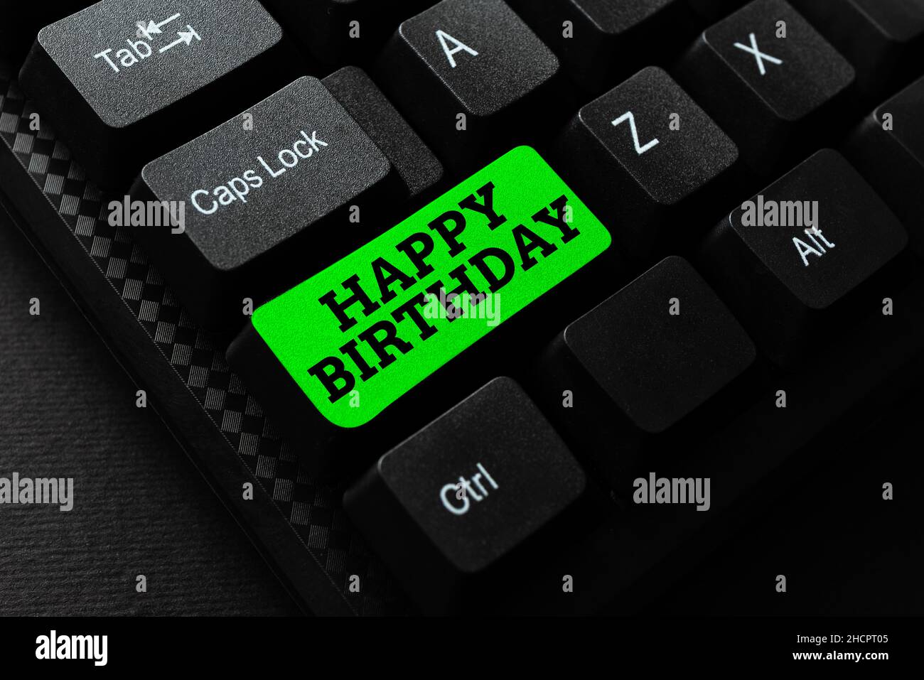 Textschild mit Alles Gute zum Geburtstag. Geschäftsidee der Geburtstag einer Person wird mit Geschenken gefeiert Abstract Creating Online Typing Services Stockfoto