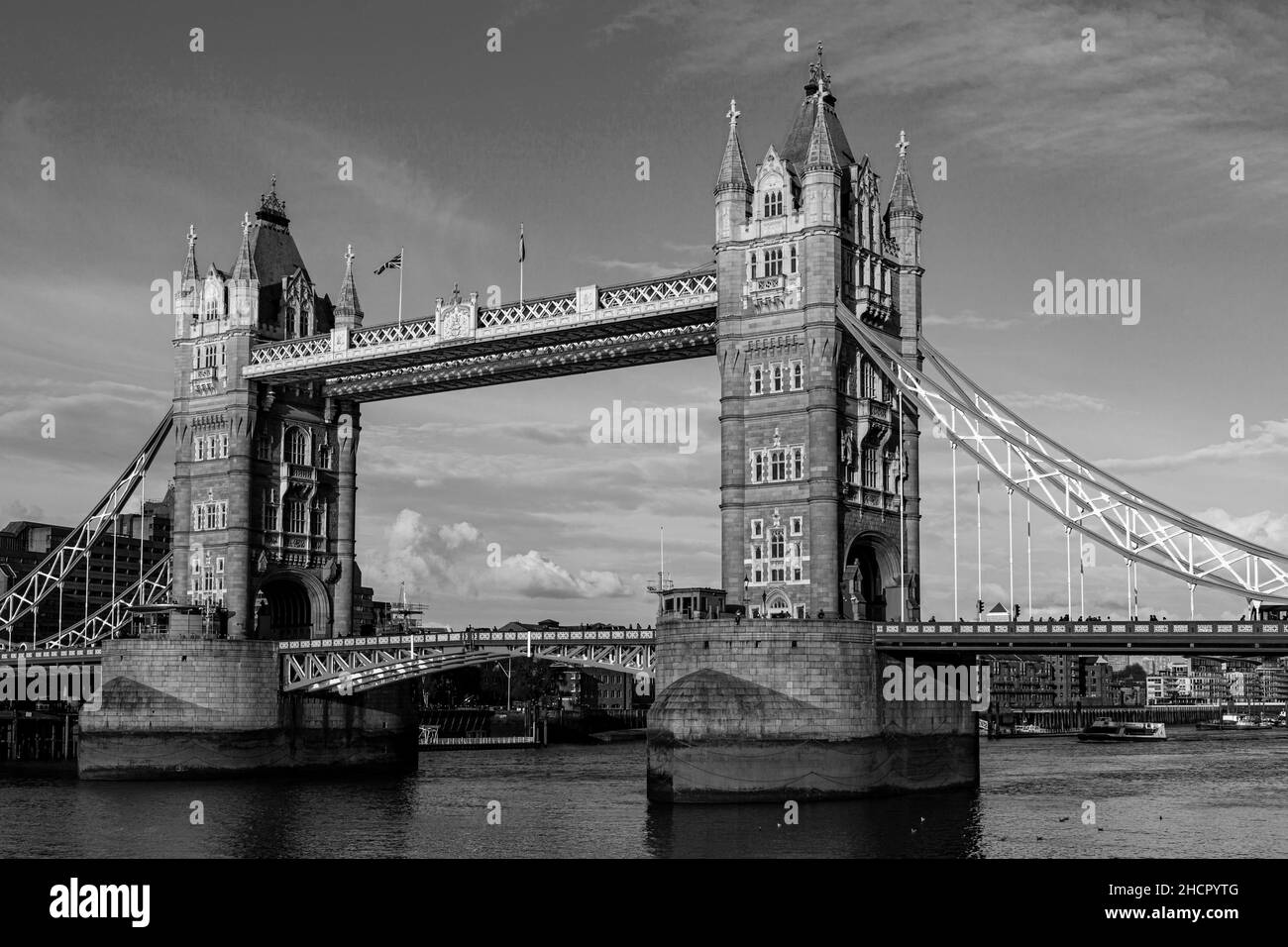 Die Tower Bridge von London in England Stockfoto