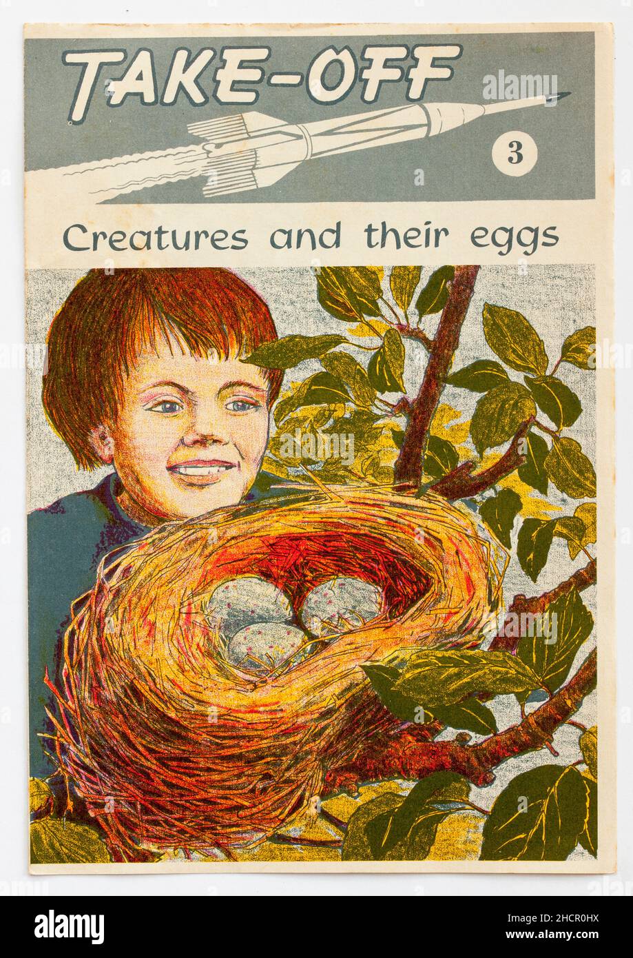 1970s Ausgabe von Take Off eine religiöse Broschüre, die vom Nationalen Christlichen Bildungsrat veröffentlicht wurde Stockfoto
