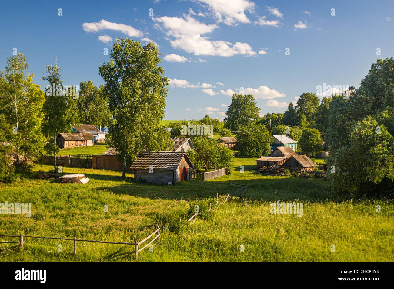 Dorf in der Region Wolgograd, Russland Stockfoto