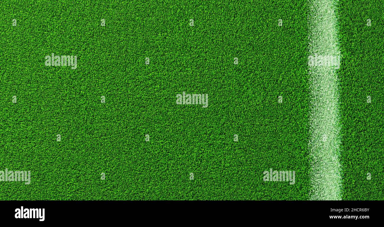 Linie von einem Fußballfeld, Hintergrundstruktur Stockfoto